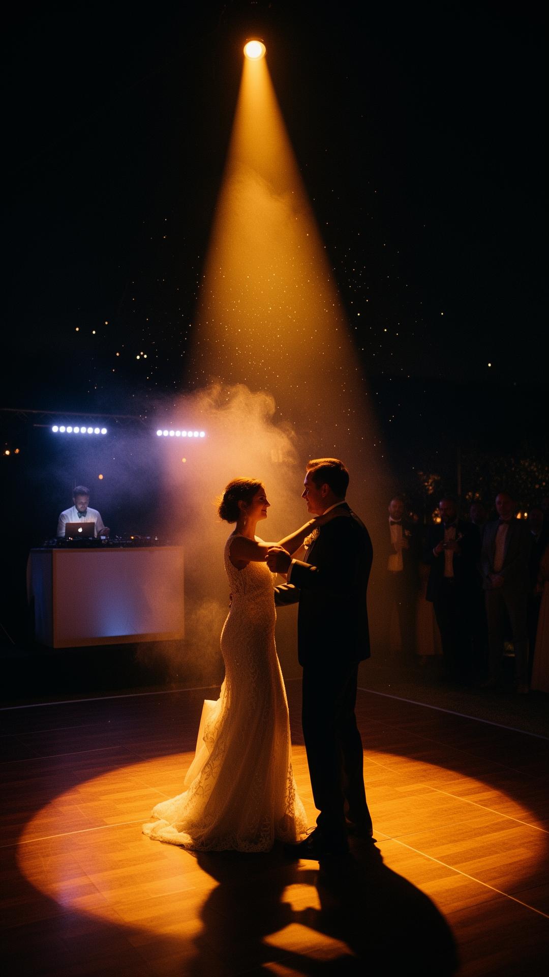Piste de danse pleine animée par DJ Val lors d'un mariage à Apt